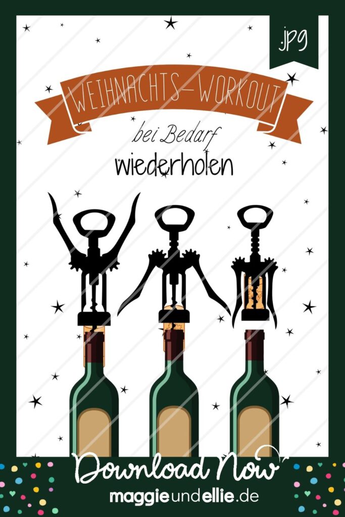 Weihnachtsposter Wanddeko Weihnachtspost witzig 24 Karten