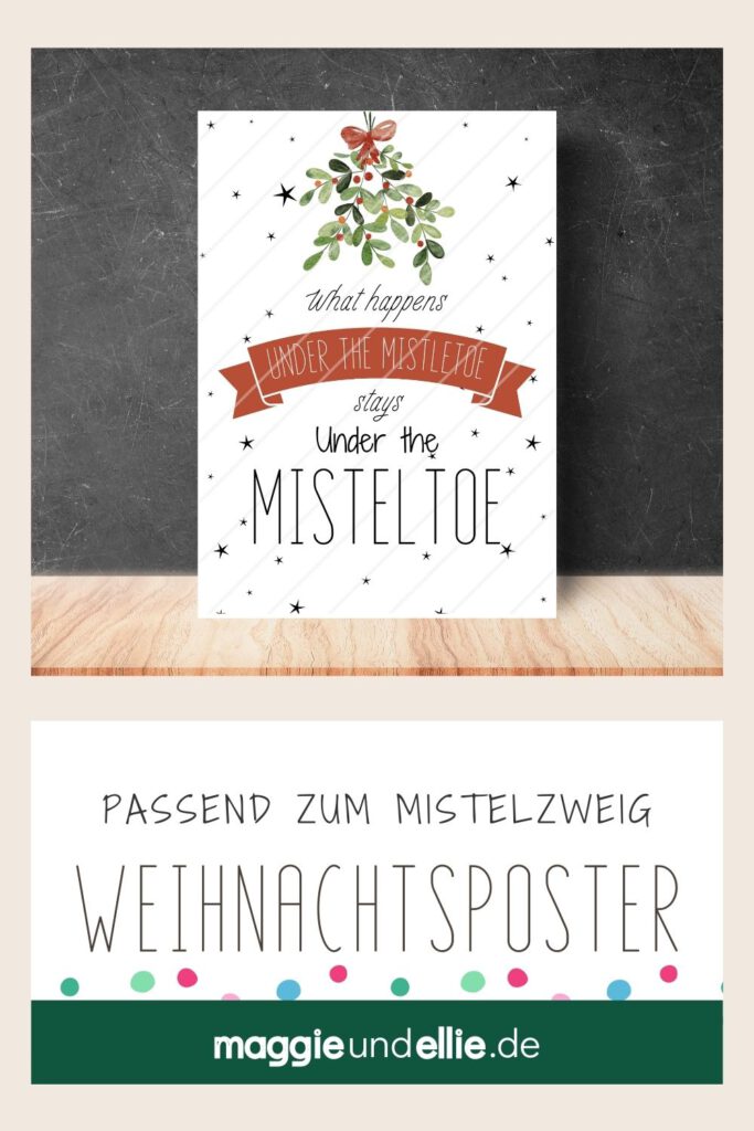 Weihnachtsposter Wanddeko Weihnachtspost witzig 24 Karten