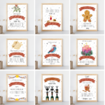 Poster Weihnachtskarte Weihnachtspost